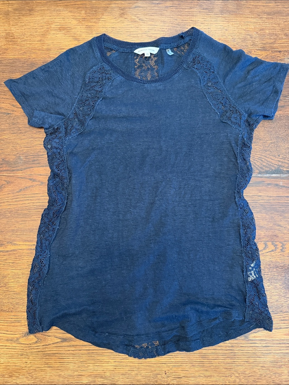 Rebecca Taylor Lace accent tshirt